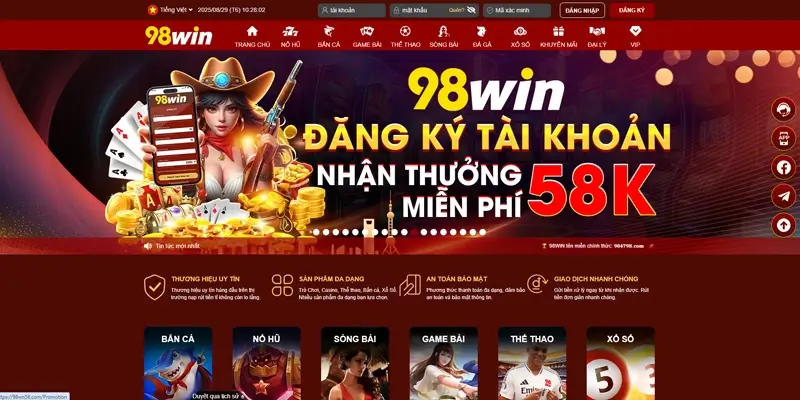 98WIN – Sân chơi giải trí trực tuyến hàng đầu.