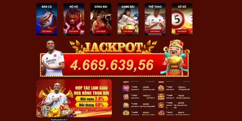 Casino, Thể thao, Bắn cá, Slot… đa dạng tại 98WIN.