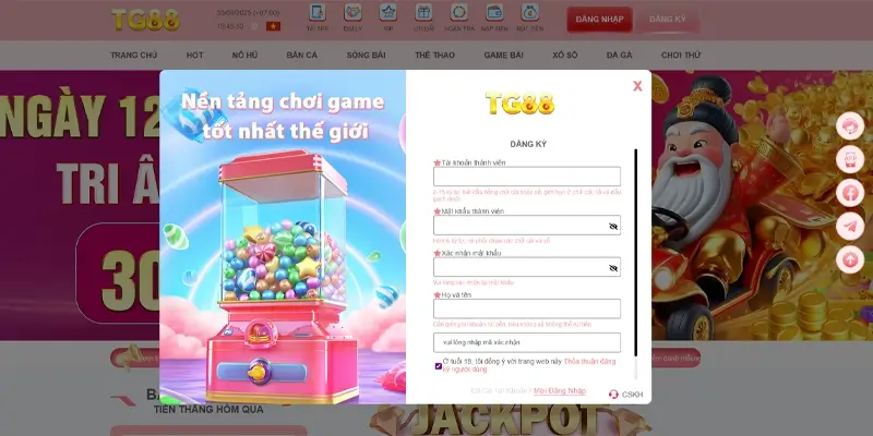 Hướng dẫn tham gia TG88 nạp rút nhanh