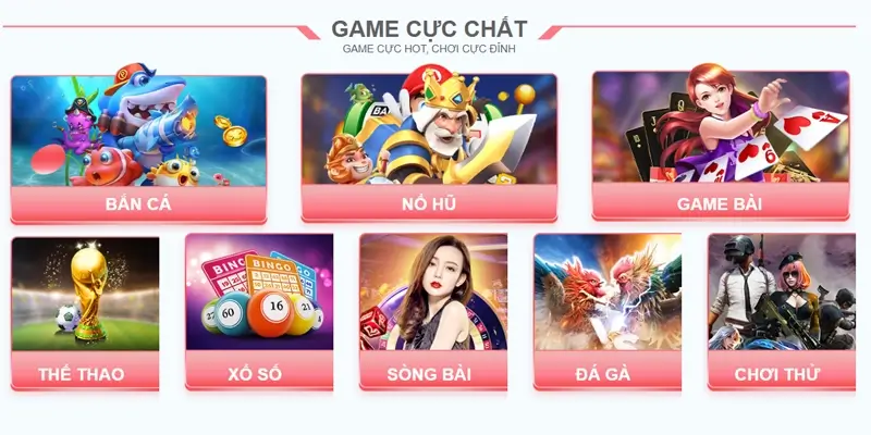 Trò chơi TG88 casino thể thao nổ hũ bắn cá