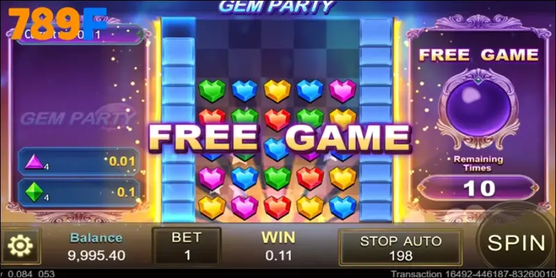 Bí quyết chinh phục Gem Party tại nhà cái 789F
