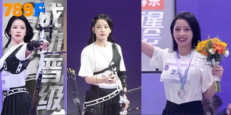 Chi Pu thi bắn cung giành huy chương ngay trên đất khách