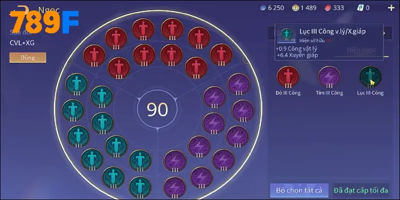 Hệ thống bảng ngọc trong Liên Quân được chia thành 3 loại chính