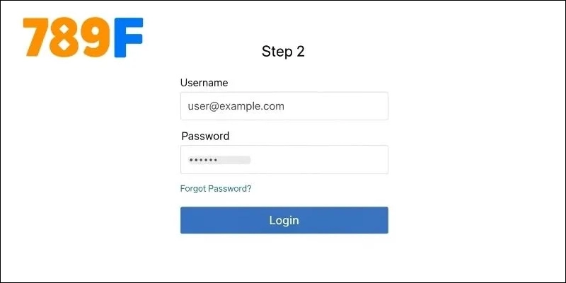 Hướng dẫn chi tiết cách đăng nhập 789F