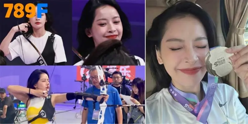 Khoảnh khắc Chi Pu thi bắn cung giành HCB tại Đại hội toàn sao