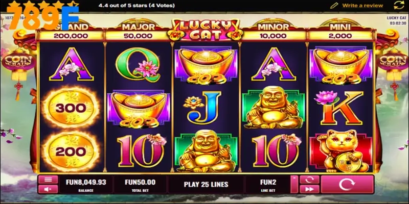 Lucky Cat là lựa chọn số một tại nhà cái 789F