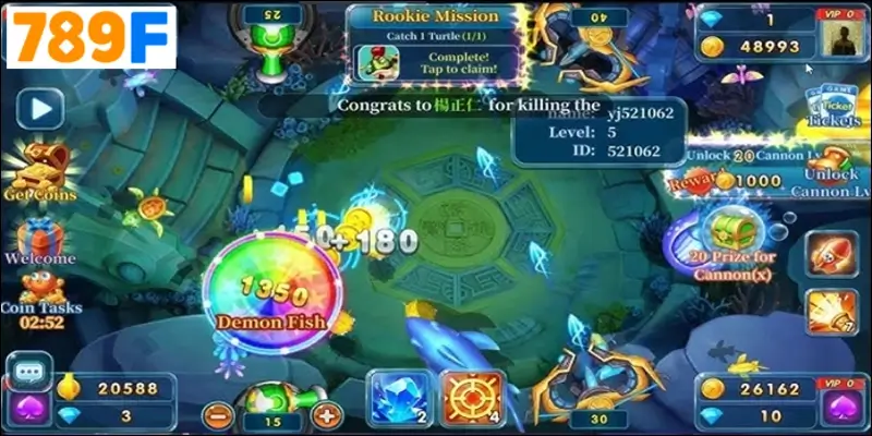 Đại dương số lung linh trong Combo Fishing - nơi chiến thuật và may mắn song hành